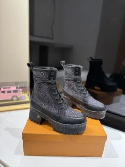 Alternative view of LV Boots & Booties Canvas-Leather (Black-Grey) EU35-41 B80202606031935129