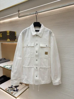 LV Coats & Jackets Cotton (White) S-XL B30202606130426119