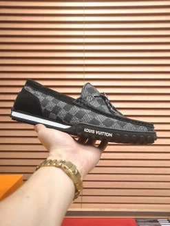 LV Flats & Loafers Canvas-Suede (Black-Grey-White) EU39-45 C20202606031939139
