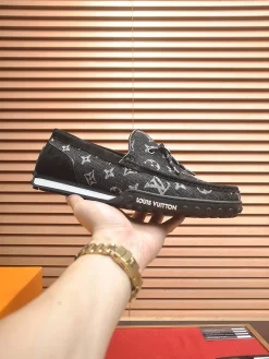LV Flats & Loafers Canvas-Suede (Black-White) EU39-45 C20202606031941139