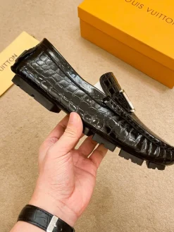 LV Flats & Loafers Crocodile Leather (Black) EU37-47 B0020260603194599