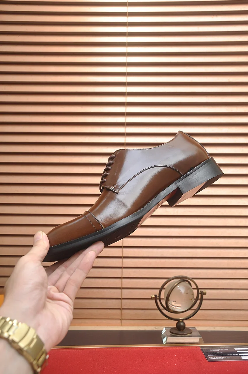 LV Formal Shoes Leather (Brown-Black) EU38-45 B40202606031981109 - Image 5
