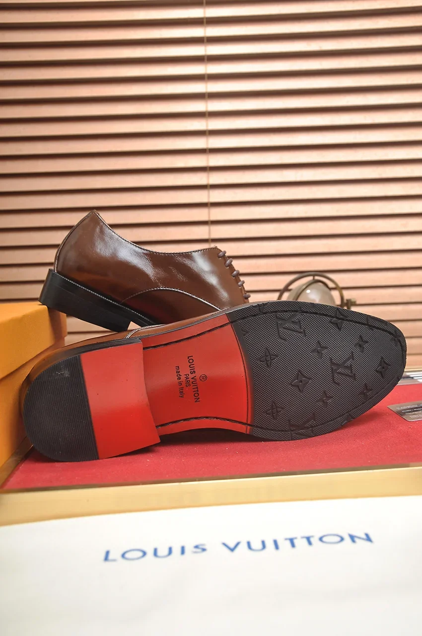 LV Formal Shoes Leather (Brown-Black) EU38-45 B40202606031981109 - Image 7