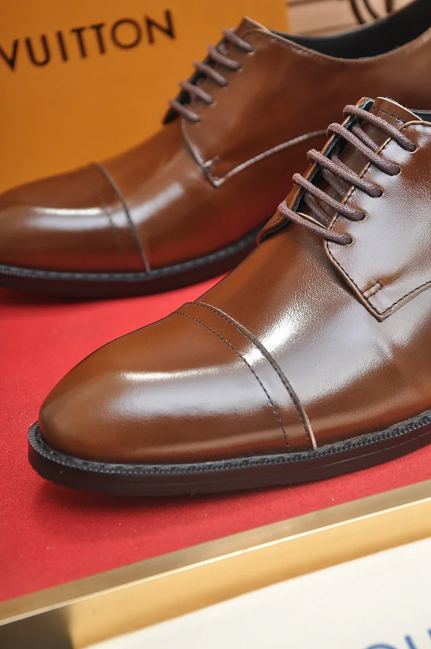 LV Formal Shoes Leather (Brown-Black) EU38-45 B40202606031981109 - Image 8