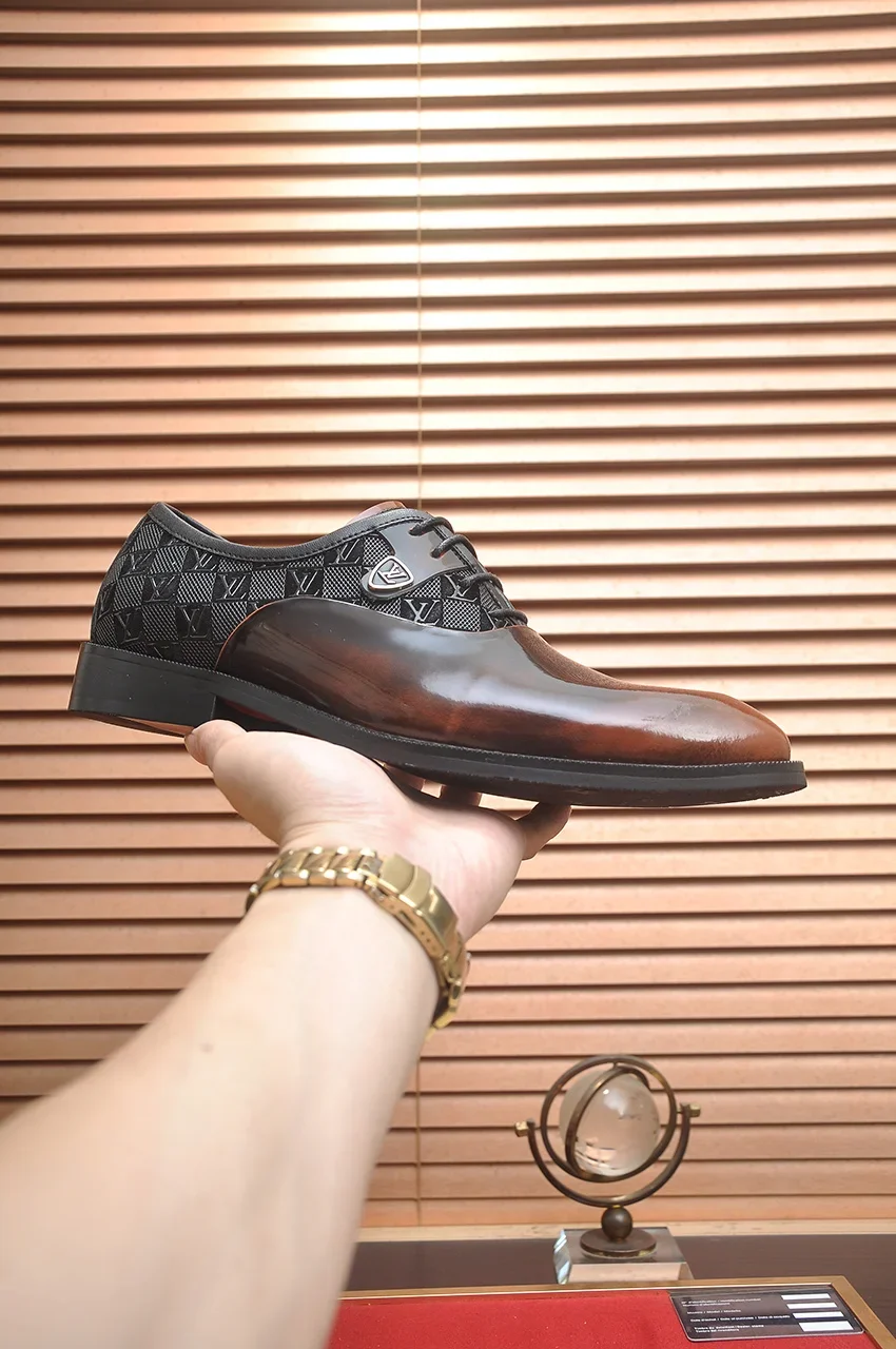 LV Formal Shoes Leather (Brown-Black) EU38-45 B40202606031988109