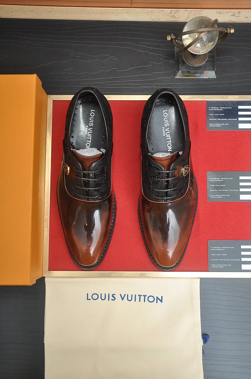 LV Formal Shoes Leather (Brown-Black) EU38-45 B40202606031988109 - Image 2