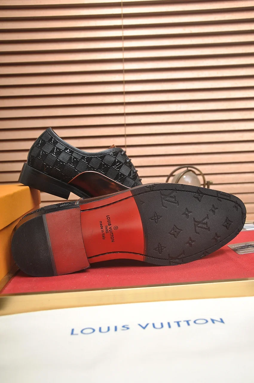 LV Formal Shoes Leather (Brown-Black) EU38-45 B40202606031988109 - Image 7