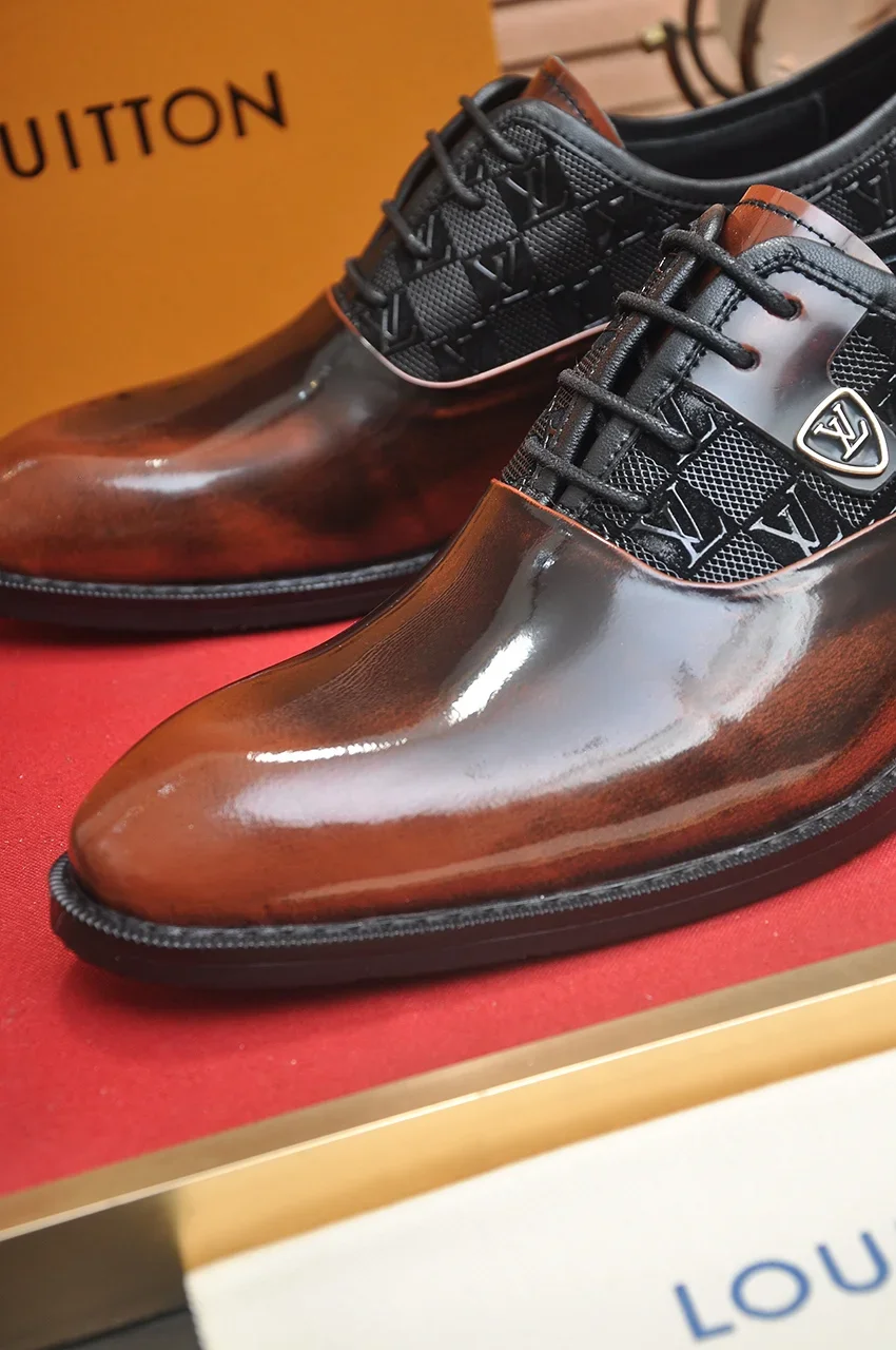 LV Formal Shoes Leather (Brown-Black) EU38-45 B40202606031988109 - Image 8