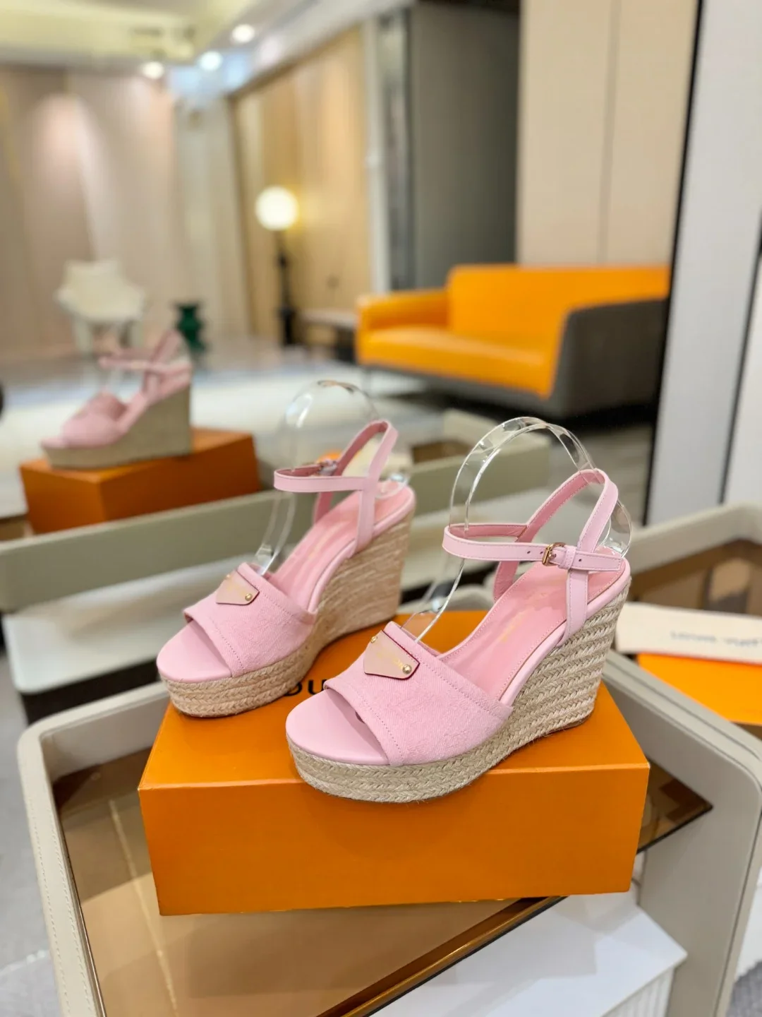 LV Sandals & Mules Canvas-Rope (Pink-Beige) EU34-42 C50202606032045149 - Image 3