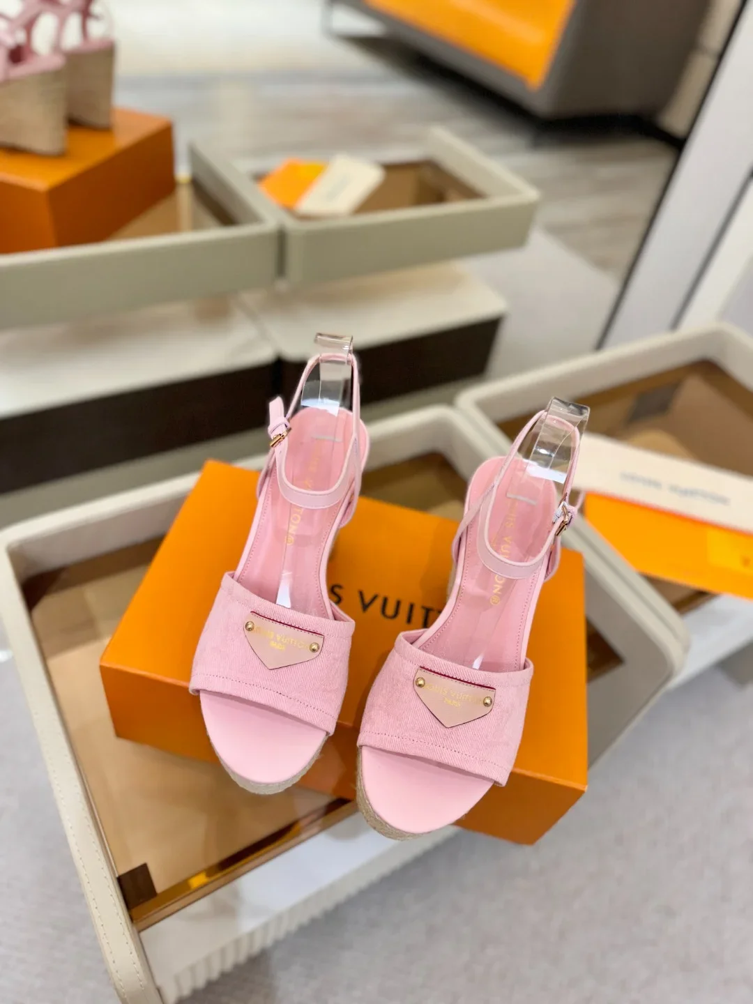 LV Sandals & Mules Canvas-Rope (Pink-Beige) EU34-42 C50202606032045149 - Image 4