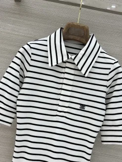 Alternative view of LV Shirts & Polos Cotton (White-Black) S-L A8020260601087599
