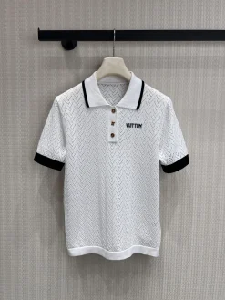 LV Shirts & Polos Cotton (White-Black) S-M-L B55202606010796119