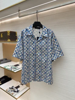 LV Shirts & Polos Cotton (White-Blue) S-XL A9020260613067699