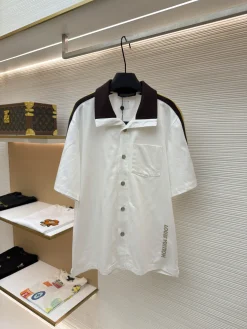 LV Shirts & Polos Cotton (White-Brown-Yellow) S-XL B05202606130724109