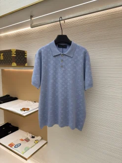 LV Shirts & Polos Knit (Light Blue) S-XL B45202606130297119