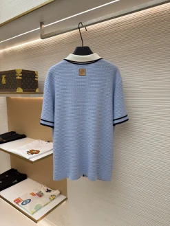 Alternative view of LV Shirts & Polos Knit (Light Blue-White-Black) S-XL B15202606130272109