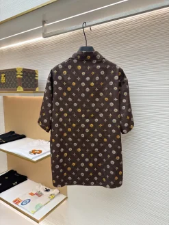 Alternative view of LV Shirts & Polos Silk (Brown-Yellow-White) XS-L B10202606130309109