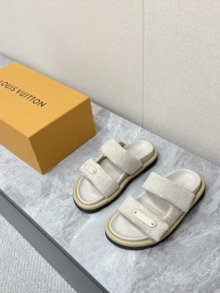 LV Slides & Slippers Canvas (Beige-Black) EU35-45 A8020260603216399
