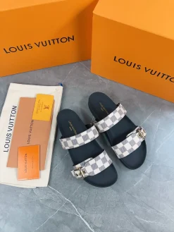 Alternative view of LV Slides & Slippers Canvas (Black-Grey-Brown-White) EU35-46 A8020260603216199