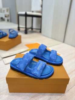 LV Slides & Slippers Canvas (Blue-Black) EU35-45 A9020260603222299