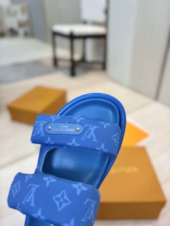 Alternative view of LV Slides & Slippers Canvas (Blue-Black) EU35-45 A9020260603222299