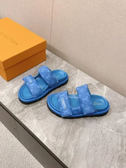 Alternative view of LV Slides & Slippers Canvas (Blue) EU35-45 A8020260603227799