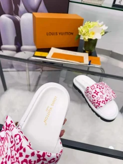 Alternative view of LV Slides & Slippers Canvas (Brown-Black-White-Pink-Blue) EU35-46 A6020260603214489