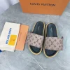LV Slides & Slippers Canvas-Leather (Brown-Black-White-Pink) EU35-45 A6020260603219789