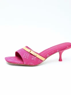 LV Slides & Slippers Canvas-Leather (Pink-Beige) EU34-41 B70202606032166119