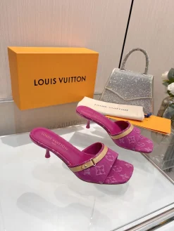 Alternative view of LV Slides & Slippers Canvas-Leather (Pink-Beige) EU34-41 B70202606032166119