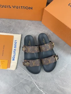 Alternative view of LV Slides & Slippers Canvas-Rubber (Brown-Black) EU35-46 A8020260603214299