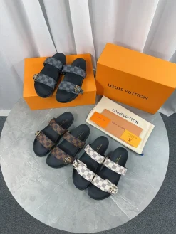 Alternative view of LV Slides & Slippers Canvas-Rubber (Grey-Black) EU35-46 A8020260603214799