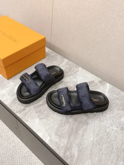 Alternative view of LV Slides & Slippers Canvas-Rubber (Navy-Black) EU35-45 A8020260603226899