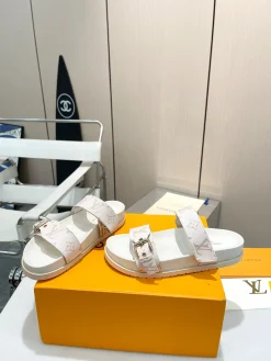 LV Slides & Slippers Canvas (White-Beige) EU35-41 B40202606032239109