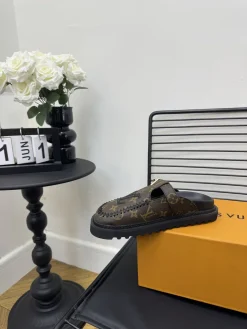 LV Slides & Slippers Coated Canvas (Brown-Black) EU35-40 B50202606032171119