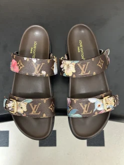 Alternative view of LV Slides & Slippers Coated Canvas (Brown-Multi) EU35-39 B80202606032177129