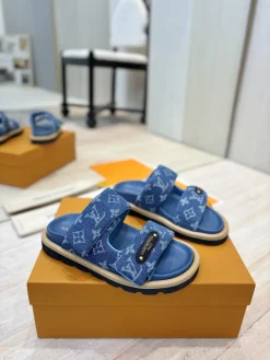 LV Slides & Slippers Denim (Blue-Beige-Black) EU35-45 A9020260603220799