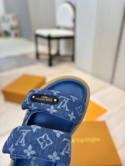 Alternative view of LV Slides & Slippers Denim (Blue-Beige-Black) EU35-45 A9020260603220799