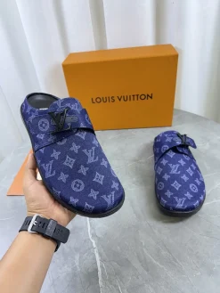 LV Slides & Slippers Denim (Blue-Black) EU38-46 B0020260603220899