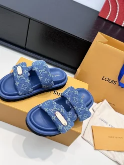 LV Slides & Slippers Denim (Blue) EU35-45 B60202606032206119