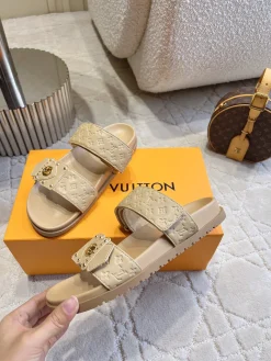 LV Slides & Slippers Leather (Beige) EU35-39 B90202606032250129