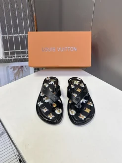 Alternative view of LV Slides & Slippers Leather (Black-Brown-Beige) EU39-44 A6020260603221689