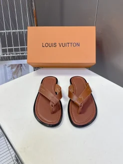 Alternative view of LV Slides & Slippers Leather (Brown-Black) EU39-44 A6020260603225989
