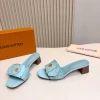 LV Slides & Slippers Leather (Light Blue-Brown) A6020260603226389