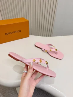 LV Slides & Slippers Leather (Pink-Gold) EU35-43 A6020260603226589