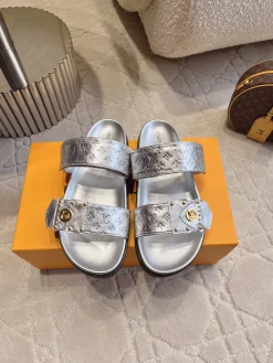 LV Slides & Slippers Leather (Silver-Gold-Black) EU35-42 B90202606032267129