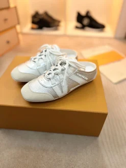 Alternative view of LV Slides & Slippers Leather-Textile (White-Silver) EU35-42 B70202606032302119