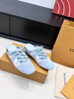 LV Slides & Slippers Suede (Light Blue-White) EU35-41 C50202606032299149