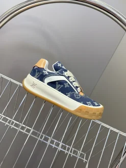 LV Sneakers & Trainers Canvas-Leather (Blue-White-Brown) EU35-45 C10202606032342129