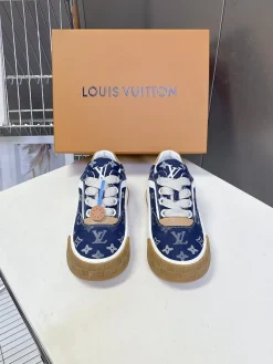 Alternative view of LV Sneakers & Trainers Canvas-Leather (Blue-White-Brown) EU35-45 C10202606032342129
